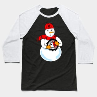 Mechanical Snowman Baseball T-Shirt